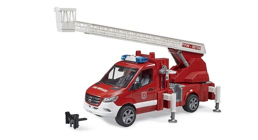 [BR2673] Bruder - MB Sprinter Brandweer met Draaiplateauladder, Pomp en Licht- en Geluidsmodule