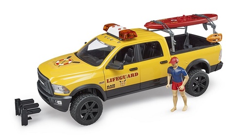 [BR2506] RAM 2500 Power Wagon Life Guard met figuur, Stand Up Paddle en licht- en geluidsmodule