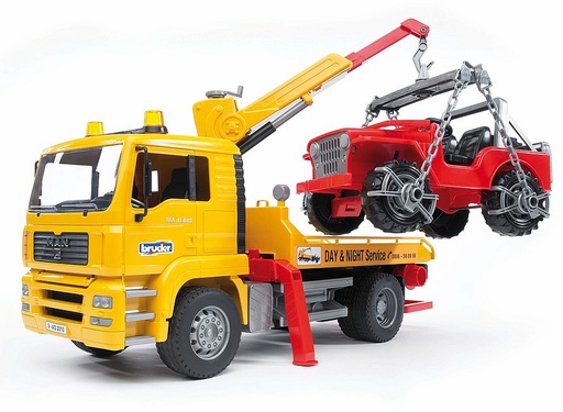 [BR2750] MAN TGA sleepwagen met terreinwagen (zonder licht- en geluidsmodule)